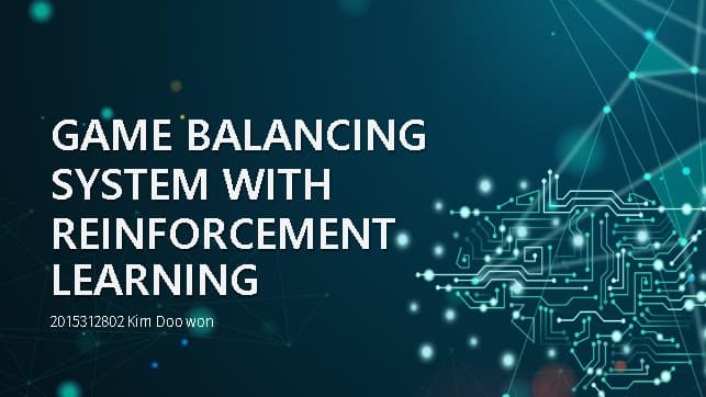 인공지능을 활용한 최적의 게임 밸런스 유지