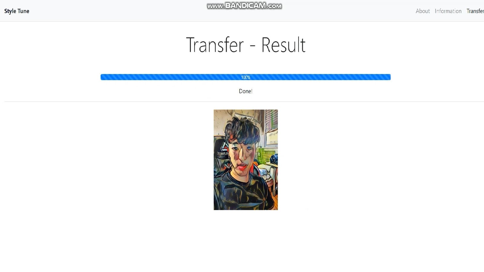 Deep learning Style Transfer를 이용한 ‘StyleTune’ 어플리케이션