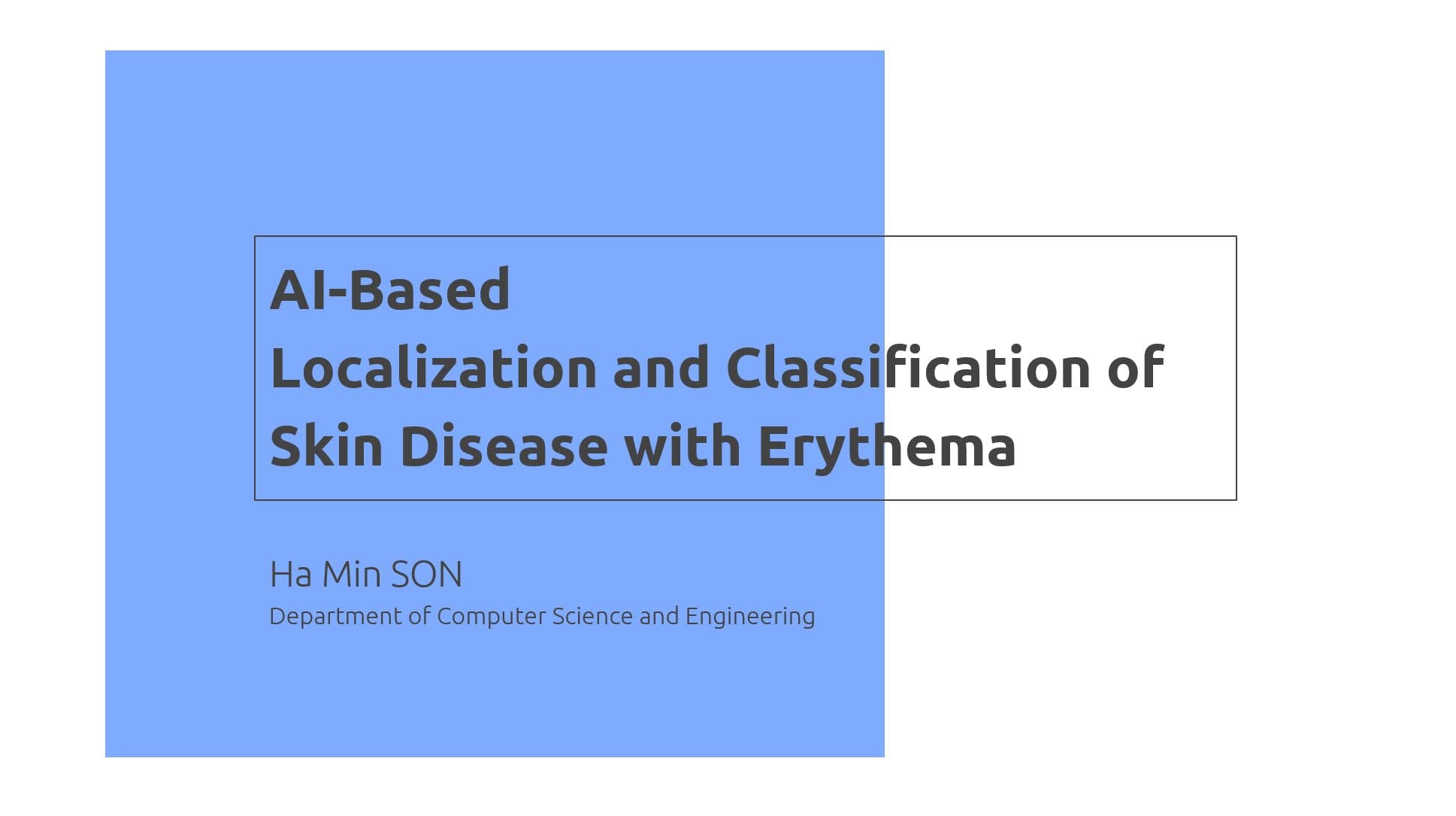 AI Based Localization and Classification of Skin Disease with Erythema