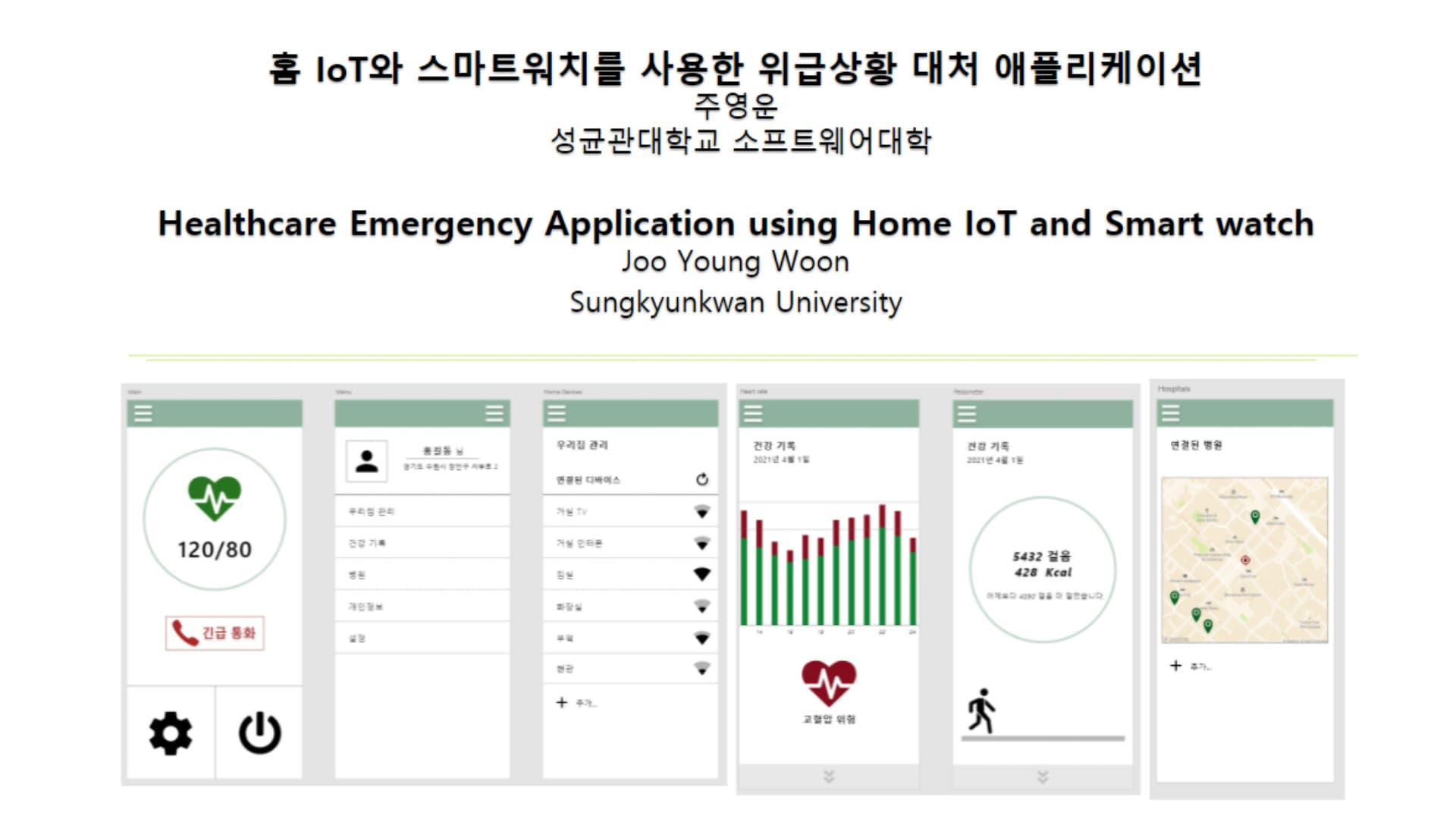 홈 IoT와 스마트워치를 사용한 위급상황 대처 애플리케이션